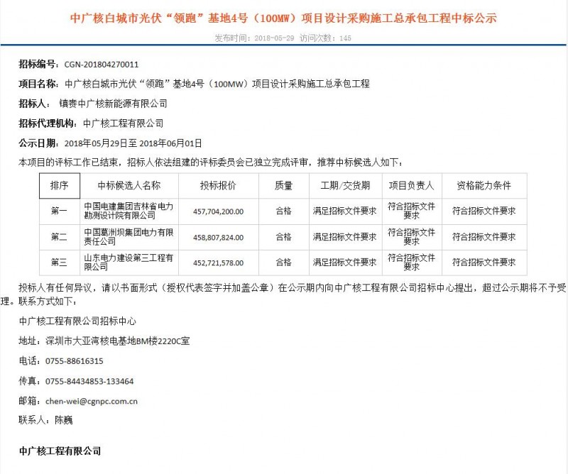 4.57—5.18元/W！白城、達拉特光伏領(lǐng)跑基地EPC中標(biāo)結(jié)果出爐！